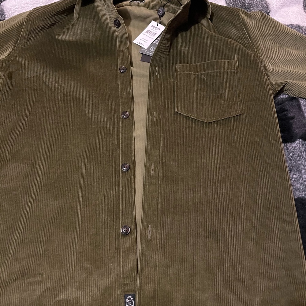 Todd Snyder NWT Pistachio Corduroy Shirt Jacket